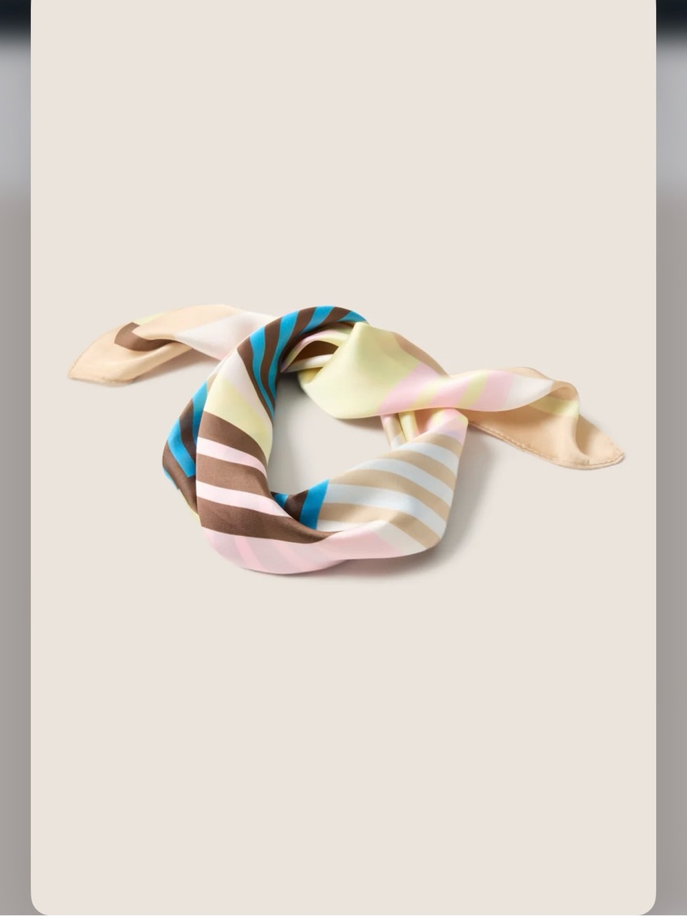Evereve daisy Pastel Striped bandana